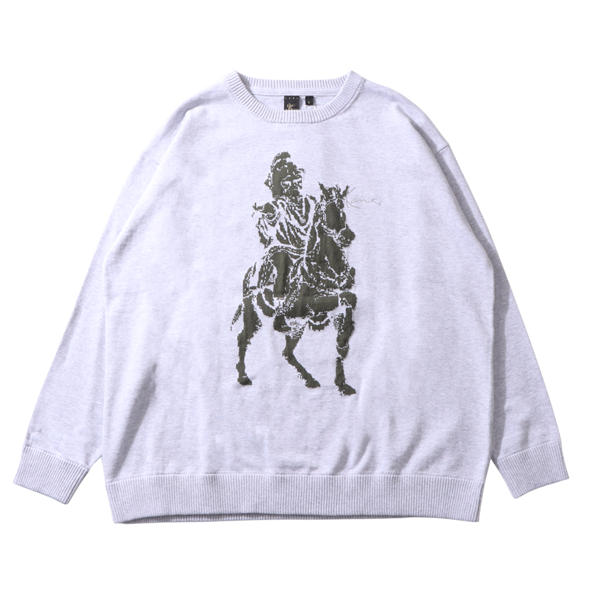 ウォッシャブル ジャカード ニットセーター