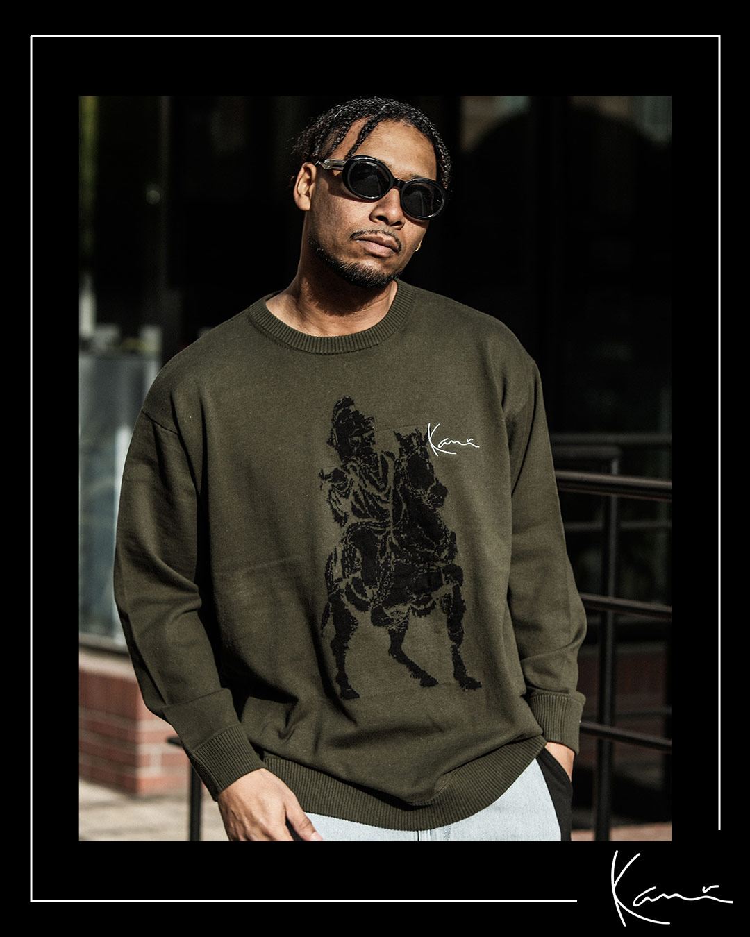 ウォッシャブル ジャカード ニットセーター