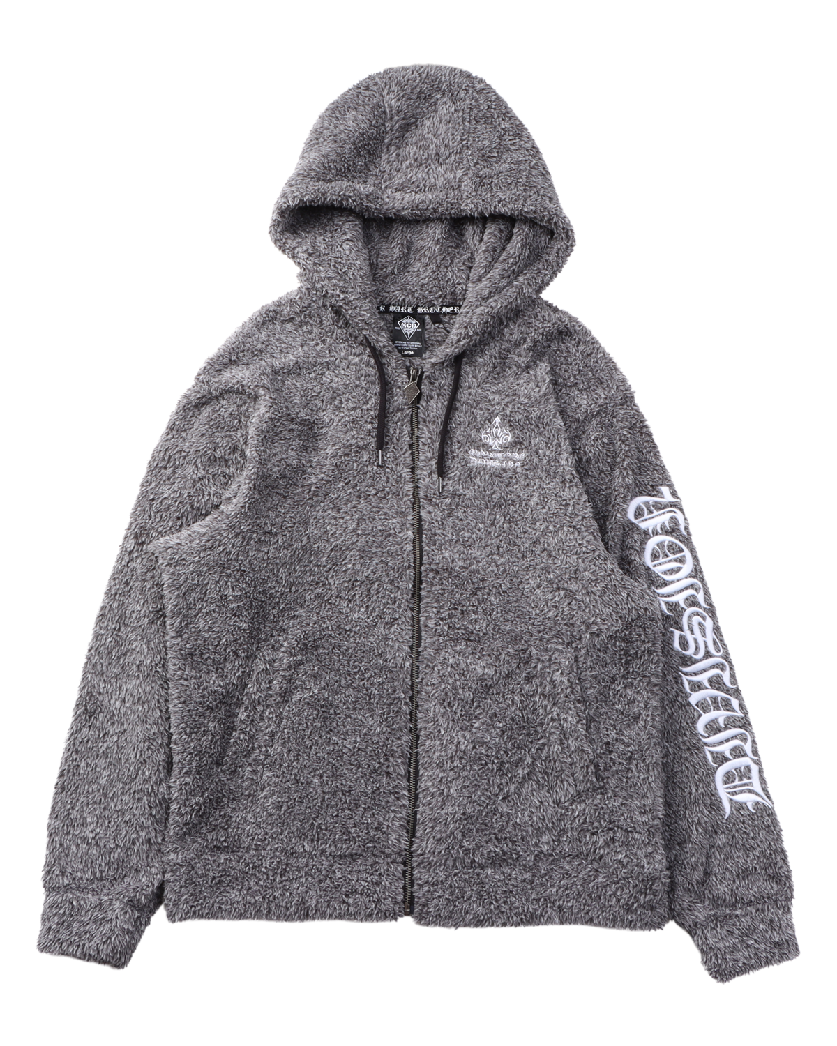 杢ボア フルジップ パーカー