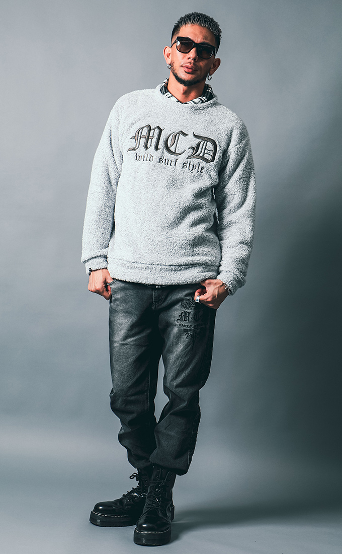 杢ボア トレーナー