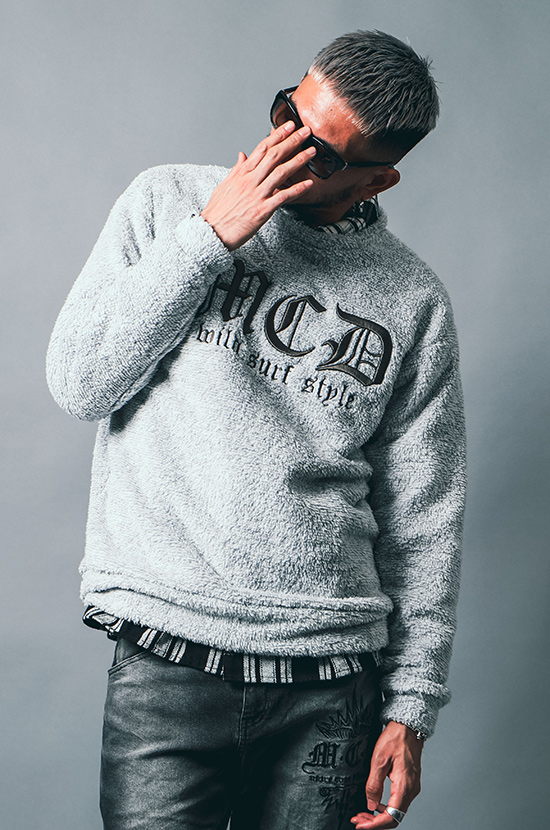 杢ボア トレーナー