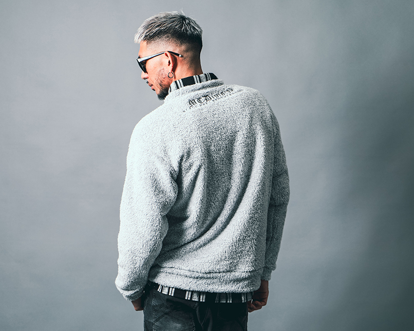 杢ボア トレーナー