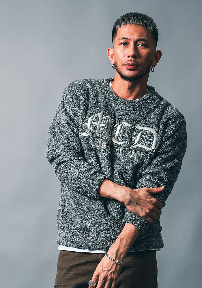 杢ボア トレーナー