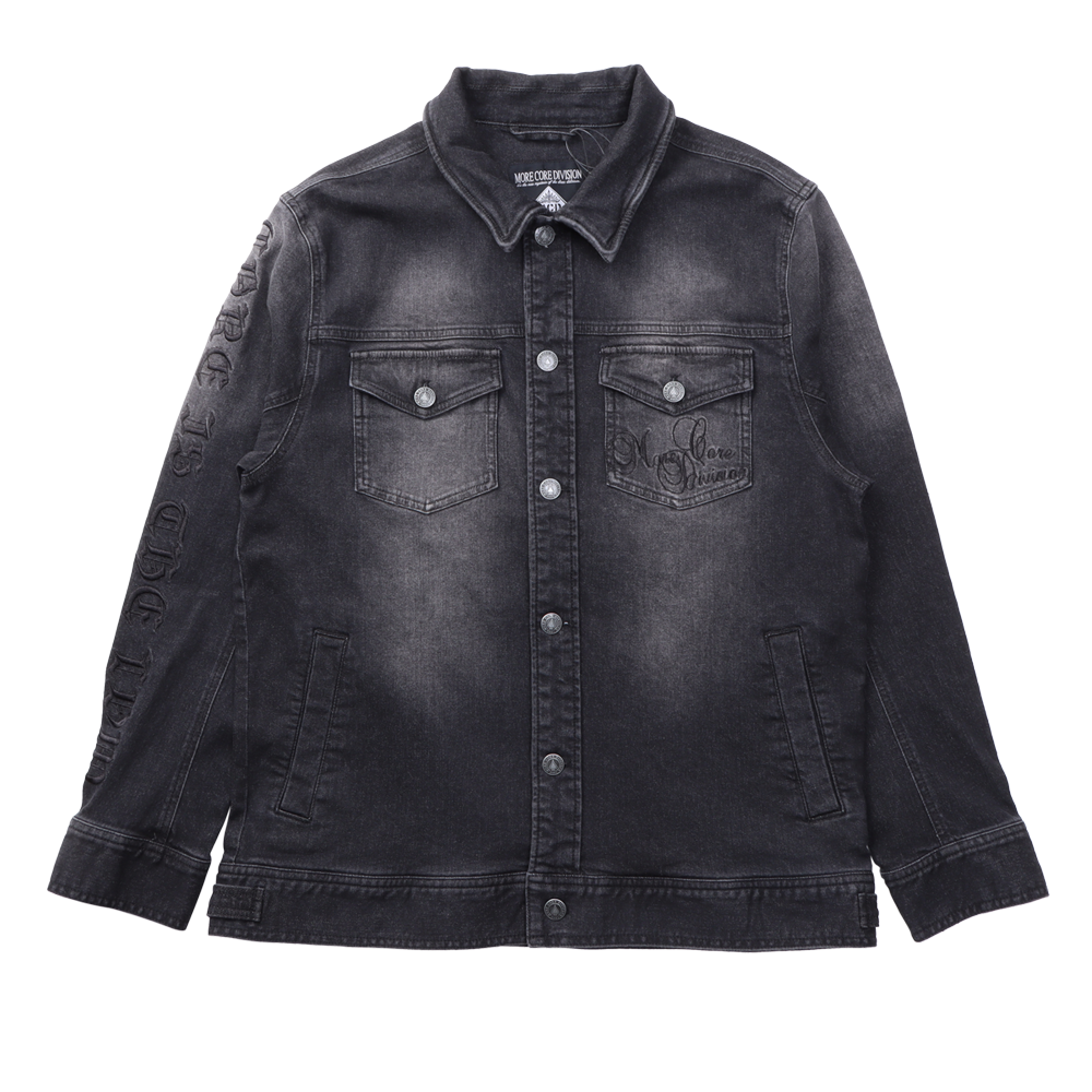 ストレッチ ブラック デニムジャケット