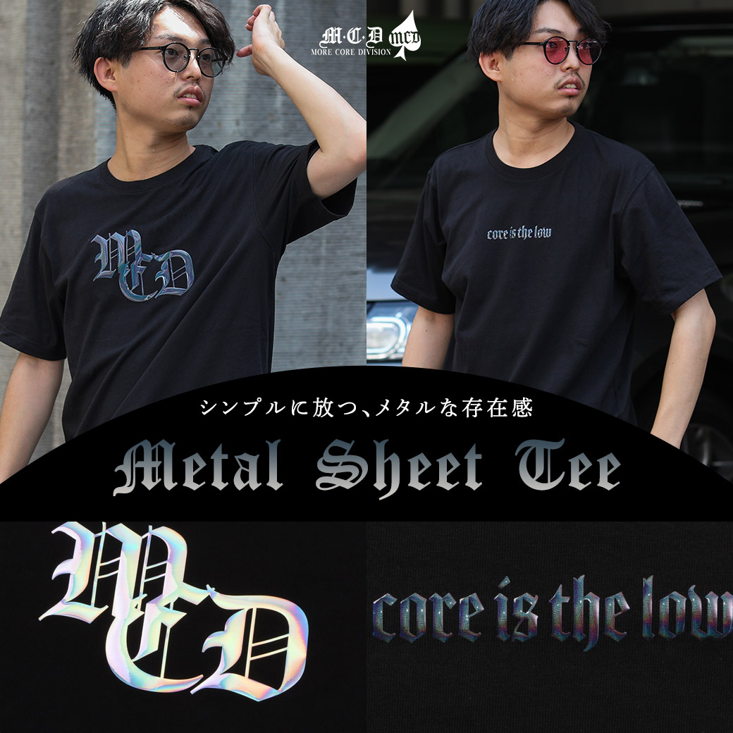 ホログラム風メタルシートTシャツ
