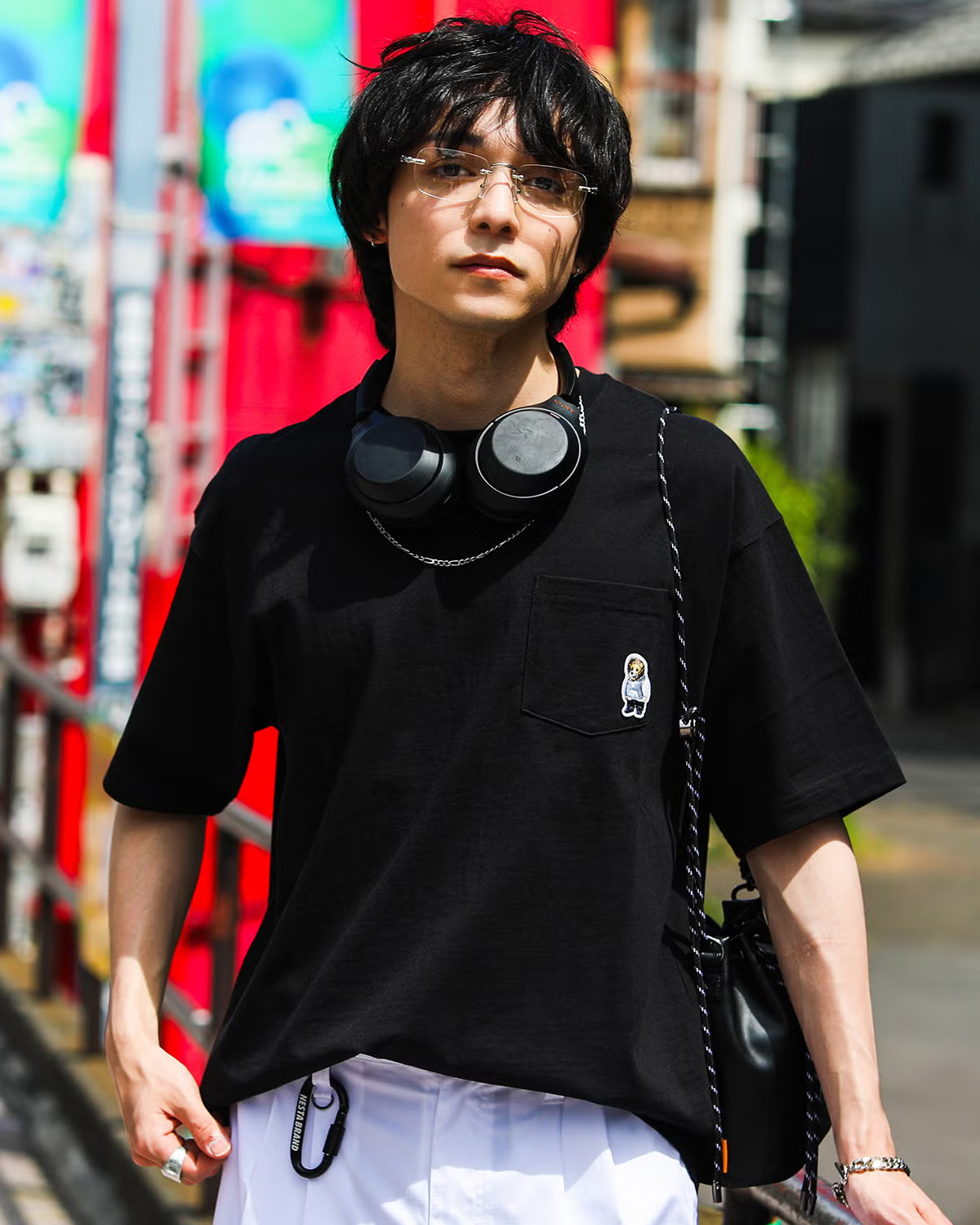 ライオン ワンポイント ポケT