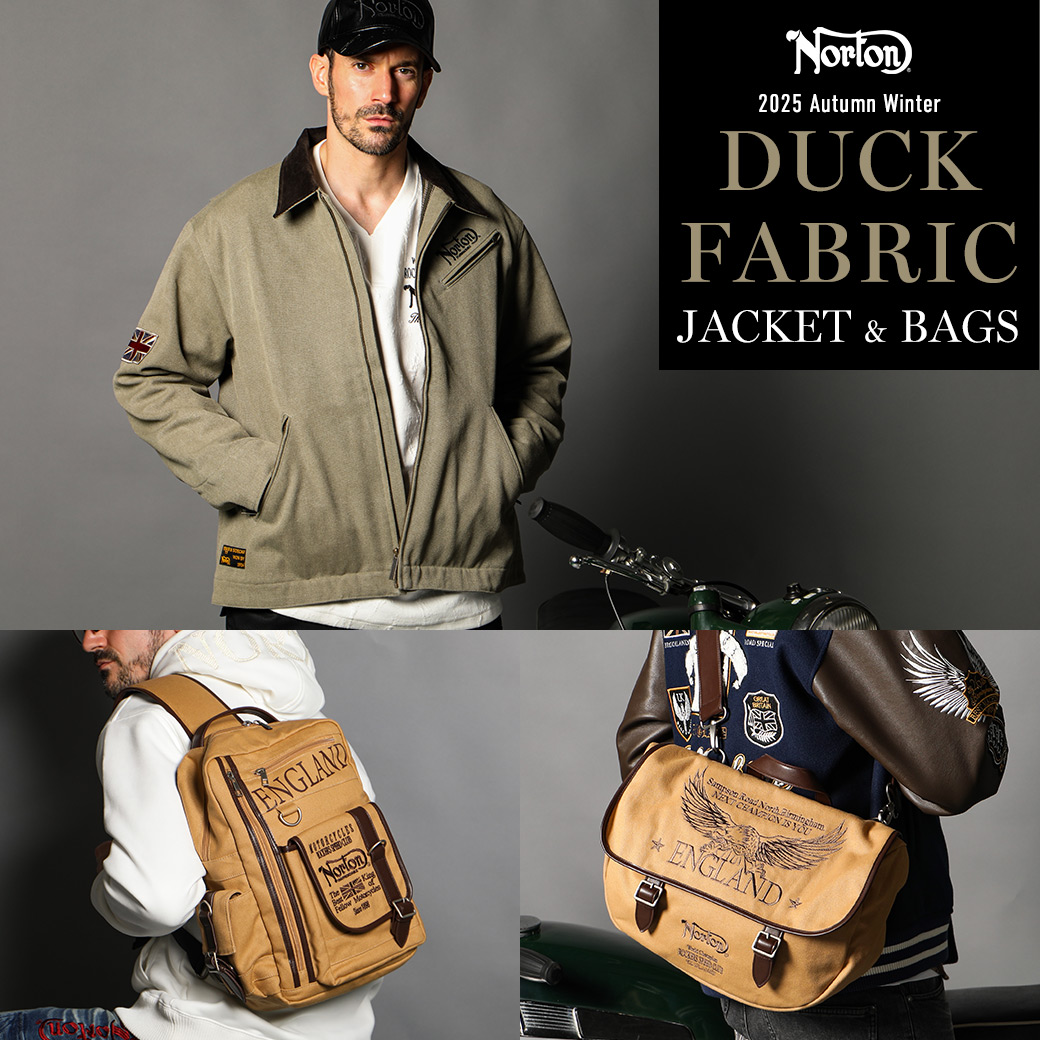 DUCK FABRIC JACKET & BAGS