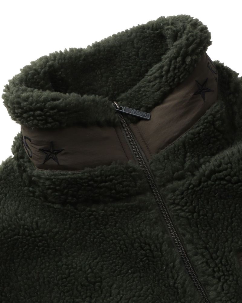 スタンドボア ジップパーカー