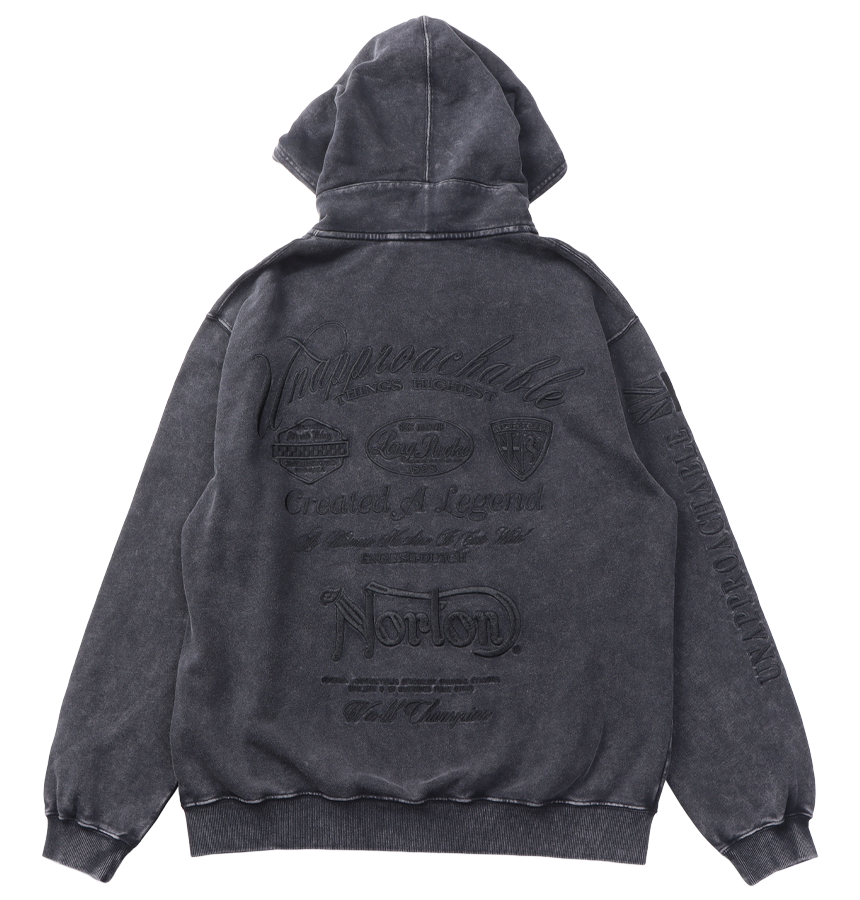 フロスト加工 フルジップパーカー