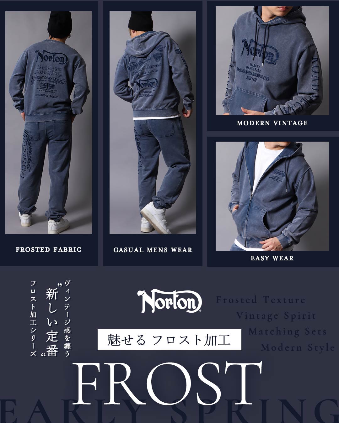 ヴィンテージ感を纏う“新しい定番”フロスト加工シリーズ