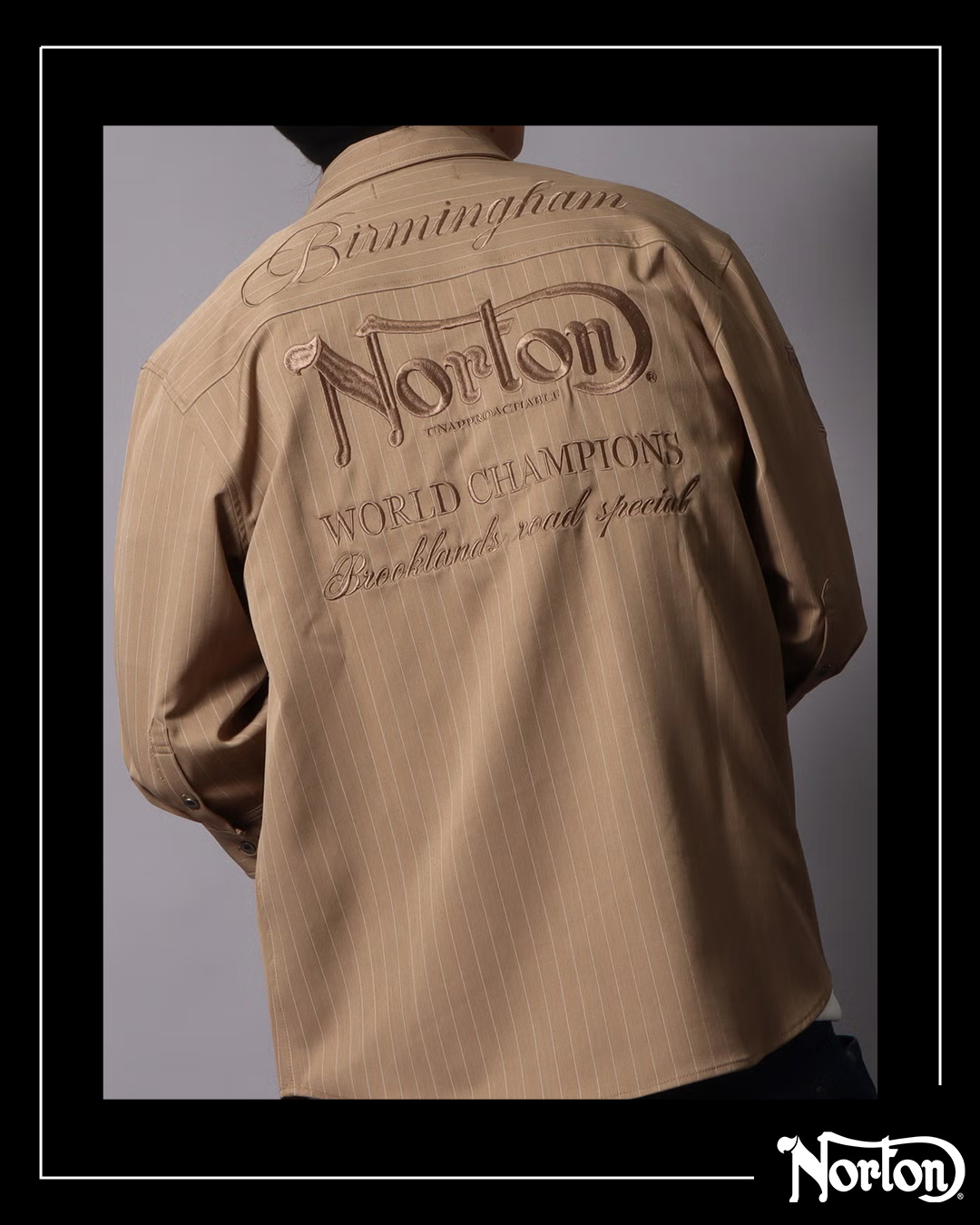 ストレッチ ピンストライプ 7分袖 シャツ