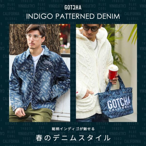 INDIGO PATTERNED DENIM
