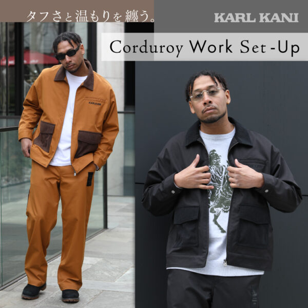 KARL KANI コーデュロイセットアップ