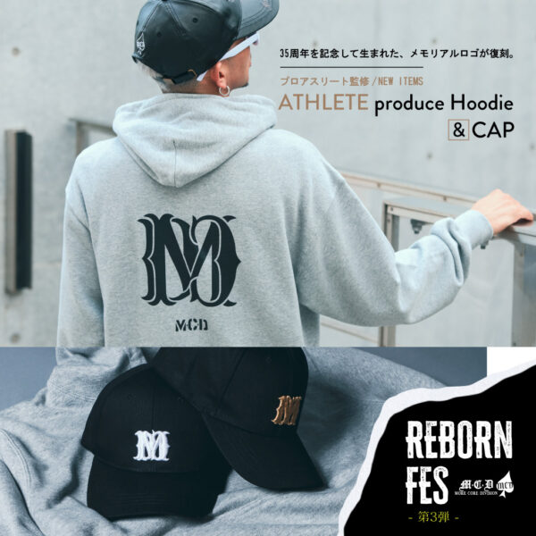 ATHLETE produce Memorial Logo Hoodie & CAP MCD Reborn Fes 第3弾