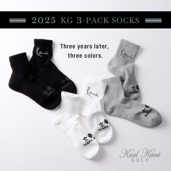 2025 KG 3-PACK SOCKS -Three years later, three colors-