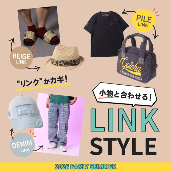 小物と合わせる！LINK STYLE